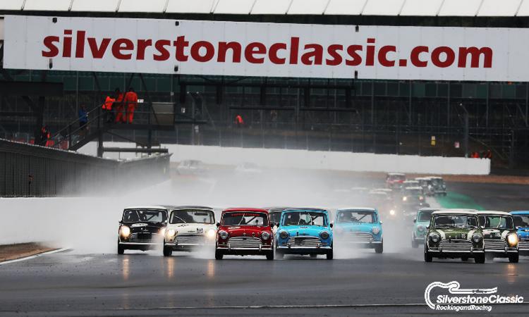 Mini race at the Silverstone Classic 2019
