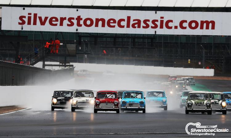 Mini race at the Silverstone Classic 2019