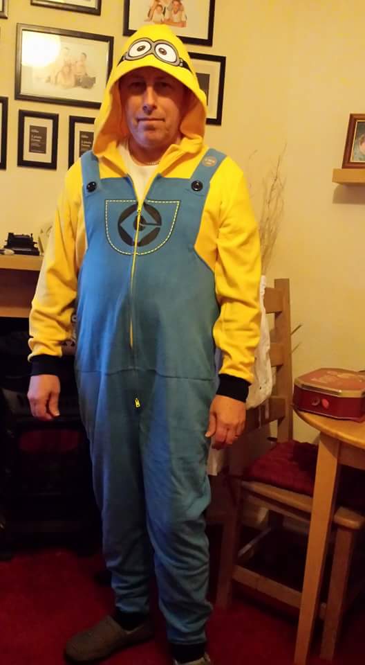 Geoff Ward dressed as a Minion